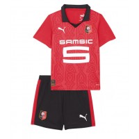 Dětský fotbalový dres Stade Rennais 2023-24 Domácí Krátký Rukáv (+ trenýrky)